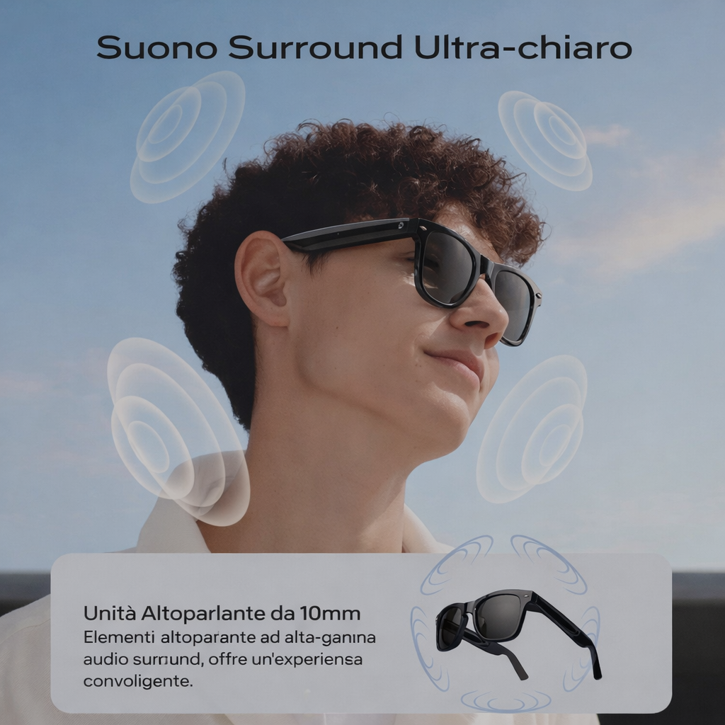 😎 VELMORA™ OCCHIALI SMART – MUSICA, CHIAMATE E STILE SENZA COMPROMESSI 🔥